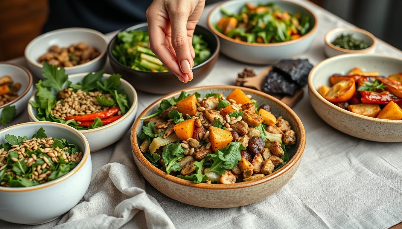 Fresh seasonal cooking dish